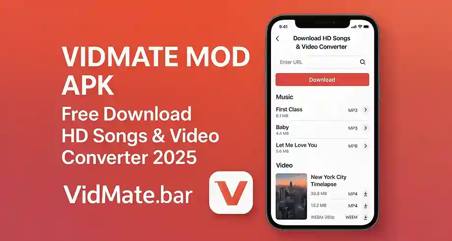 VidMate Mod APK Free Download HD Songs & Video Converter 2025